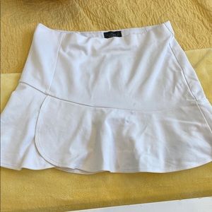 White top shop mini skirt